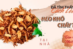 Cách làm heo khô cháy tỏi