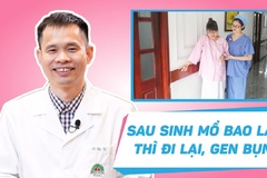 Cách làm xẹp bụng sau sinh mổ.