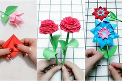 Hướng dẫn làm hoa bằng giấy thủ công