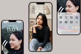 Cách tuỳ chỉnh ảnh, widget, phông chữ và dùng nhiều nền cho màn hình khoá iOS 16