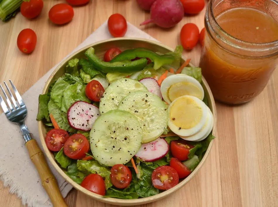 Rất Hay: 2 Cách làm salad trộn dầu giấm, xà lách ngon giòn miễn chê