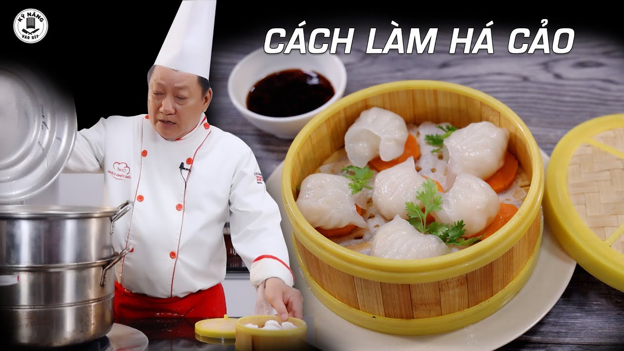 Cách làm Há Cảo Hấp ngon & Cách gói há cảo đúng cách - Dạy học nấu ăn ...