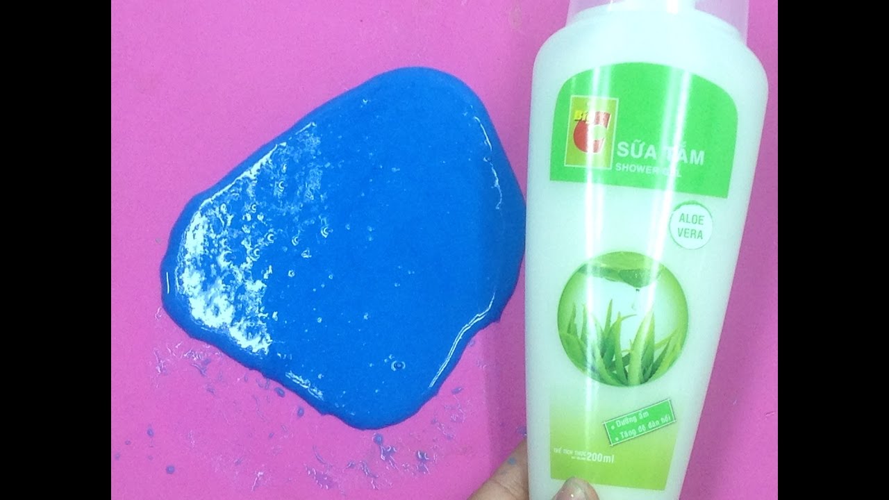 Cách Làm Slime Không Cần Hồ Chỉ Cần Sữa Tắm - YouTube