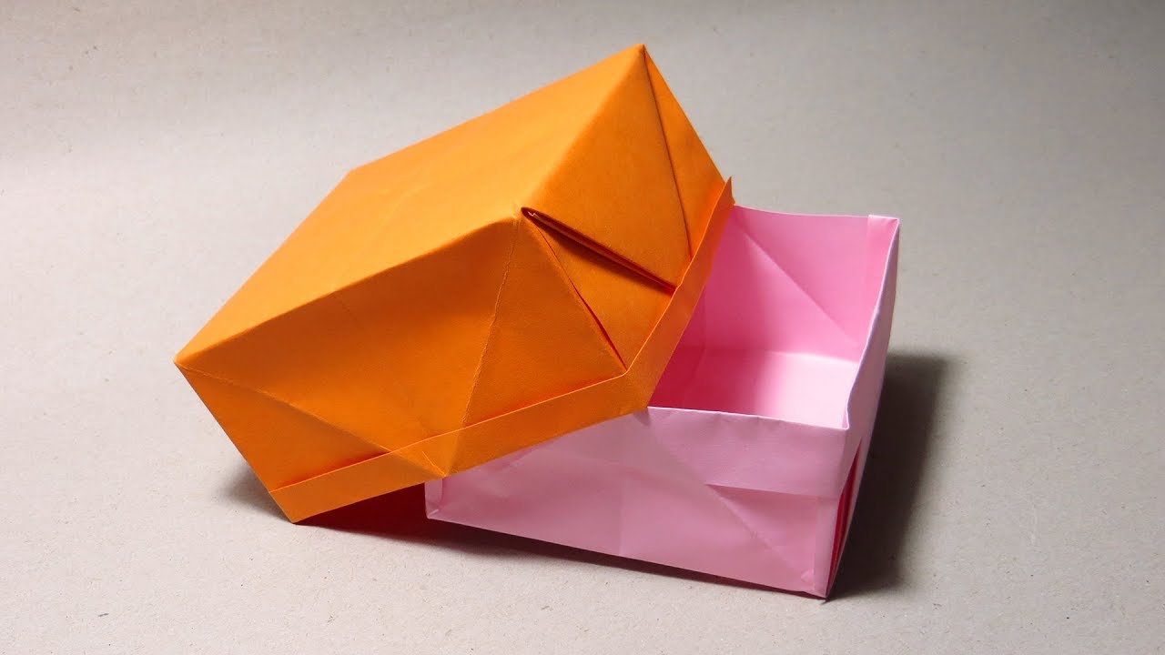 Cách Gấp Cái Thúng Giấy Làm Hộp Quà đơn giản nhất origami - YouTube