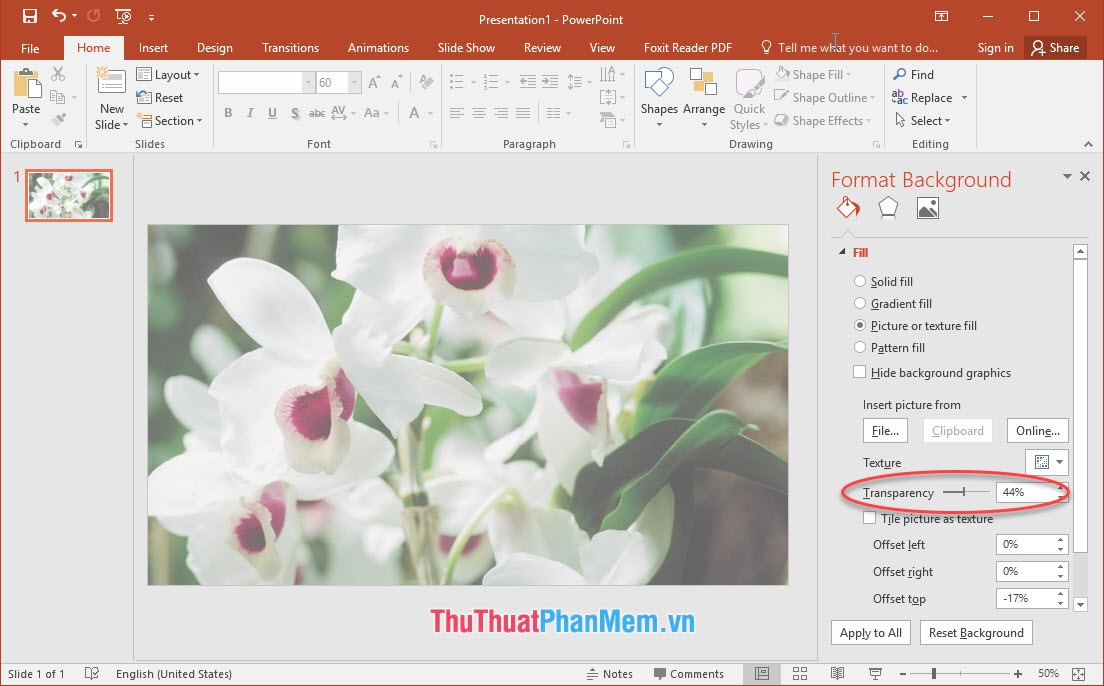 Cách làm mờ ảnh trong PowerPoint - Thủ Thuật Phần Mềm