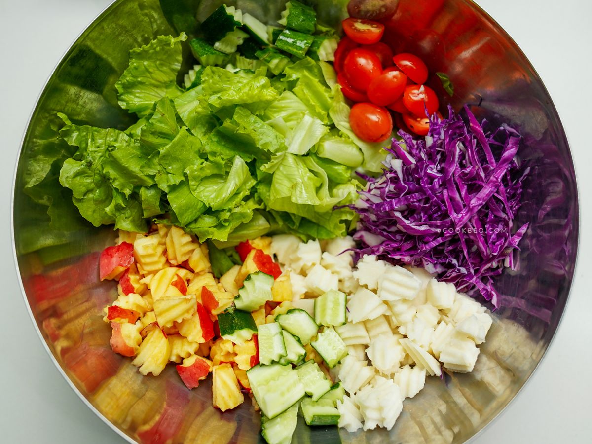Cách Làm Salad Rau Trộn Sốt Mè Rang Cho Người Giảm Cân