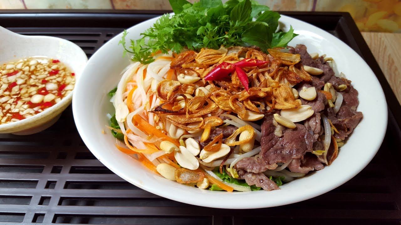 1️⃣【BÚN BÒ TRỘN | Cách Làm BÚN BÒ NAM BỘ | BÚN BÒ XÀO Đơn Giản Chuẩn Vị ...