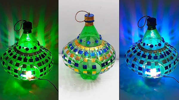 Cách làm lồng đèn Trung Thu bằng vỏ chai nhựa đẹp, đơn giản cho bé