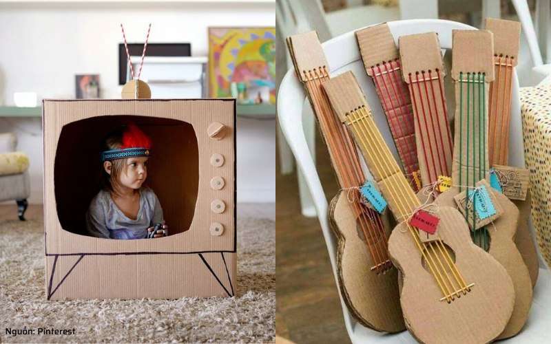 Cách làm đồ chơi bằng bìa cát tông dễ thương đơn giản nhất - Trường ...