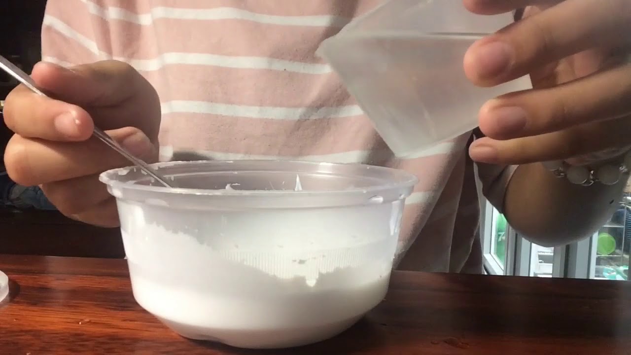 Cách làm slime bằng keo sữa ️-Ty Ty Channel - YouTube