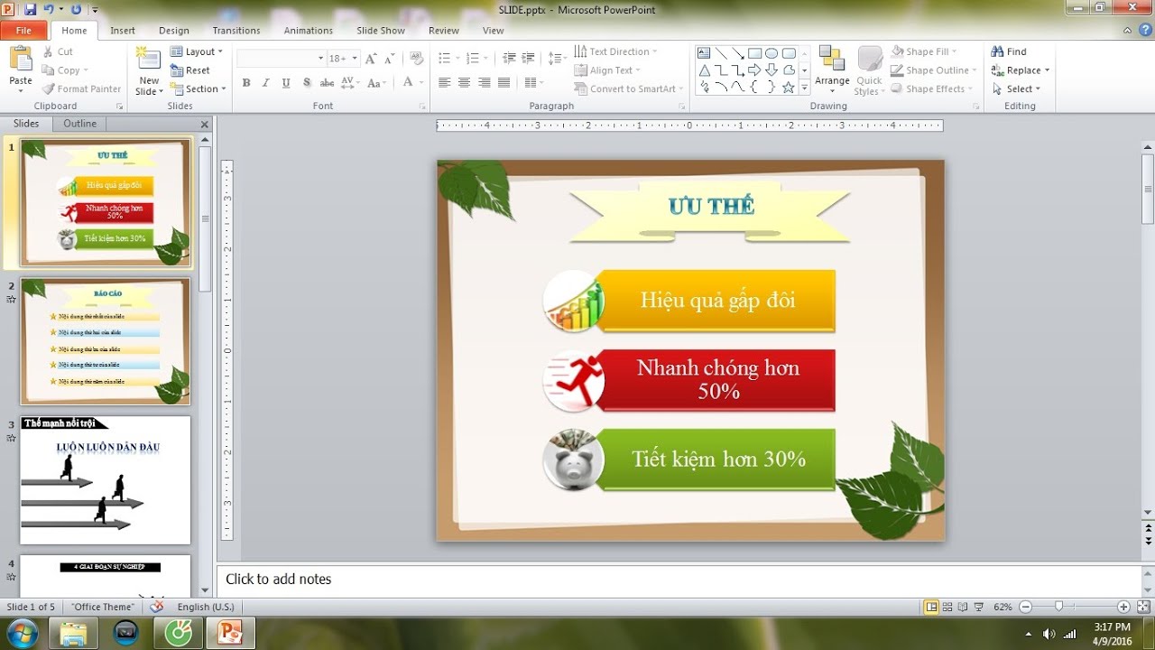 Cách làm slide trở nên chuyên nghiệp hơn - Hướng dẫn Powerpoint 2010 cơ ...