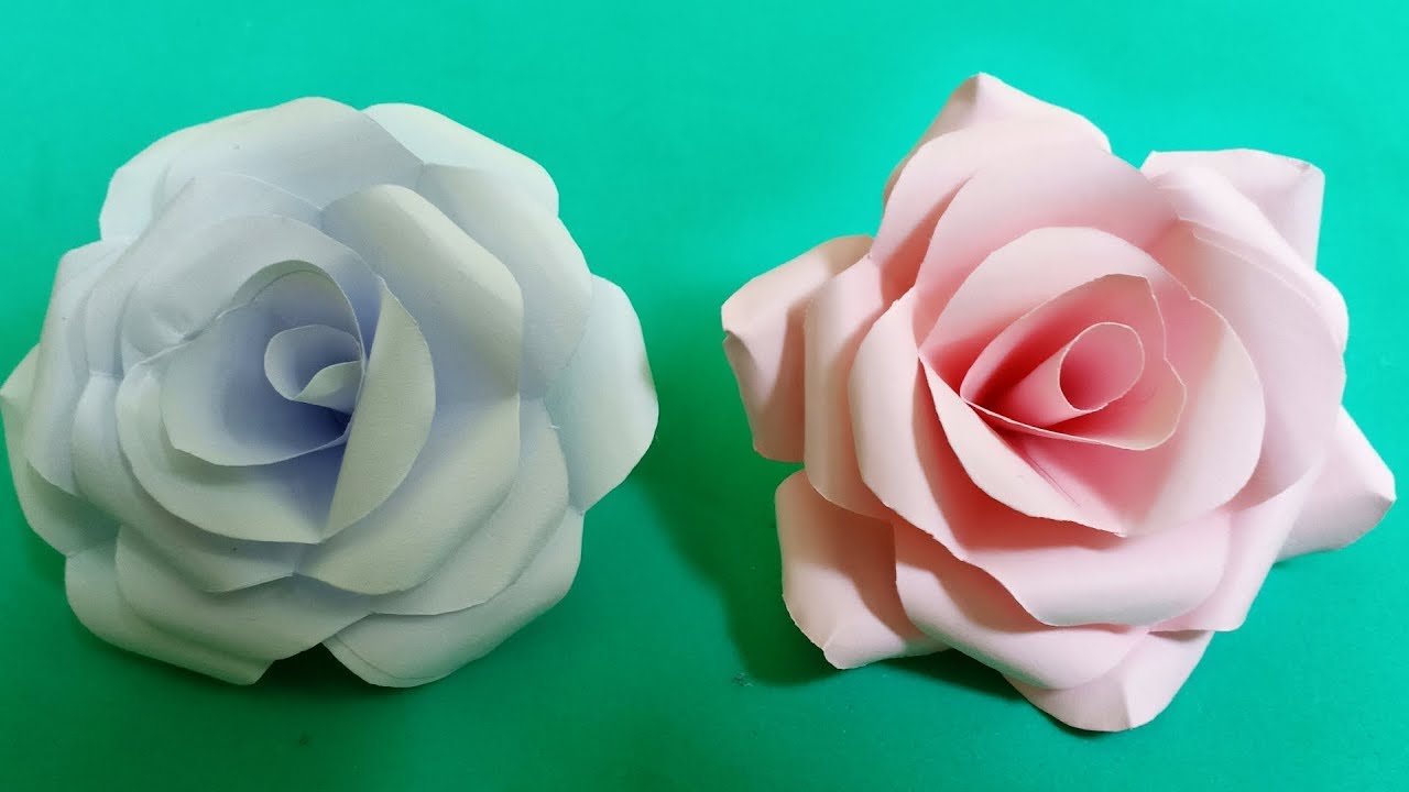 Cách làm hoa hồng bằng giấy đơn giản nhất | DIY Paper Roses Tutorial