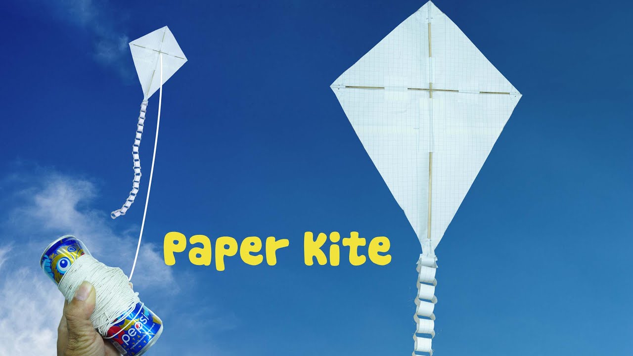 How to make a paper kite - Làm diều giấy đơn giản bay cao -│ToyMaker ...