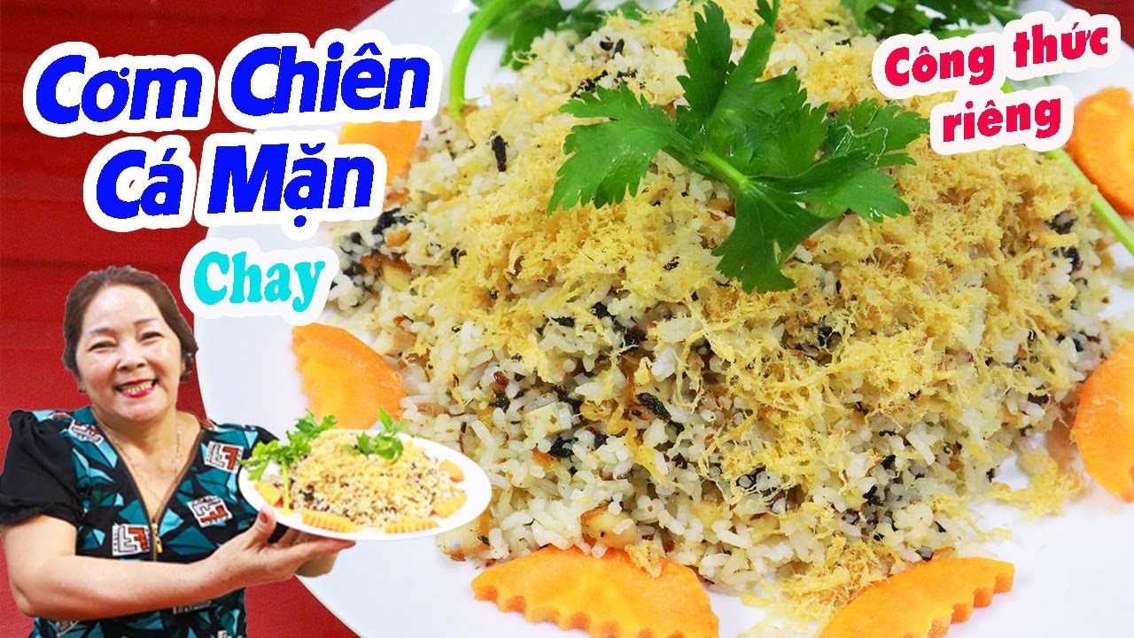 Cách làm CƠM CHIÊN CÁ MẶN CHAY thơm ngon-Vegan salted fish fried rice ...