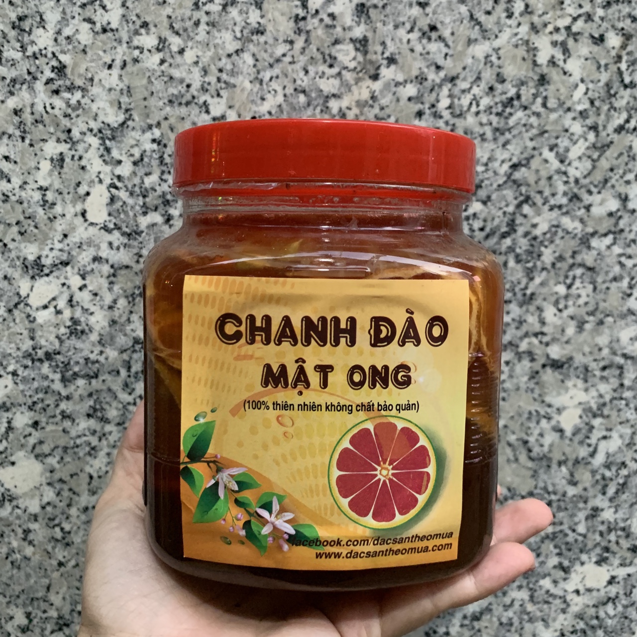 Chanh Đào Mật Ong Đường Phèn 700ml