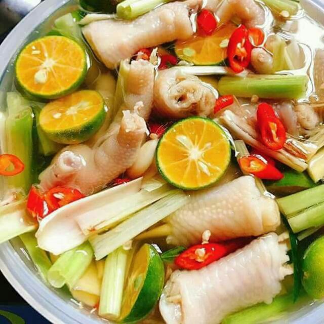 Chân gà ngân sả tắc giá - 150k/hộp 1kg