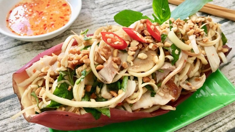Tổng hợp 10 cách làm gỏi bắp chuối (hoa chuối) giòn thơm thanh mát tại ...