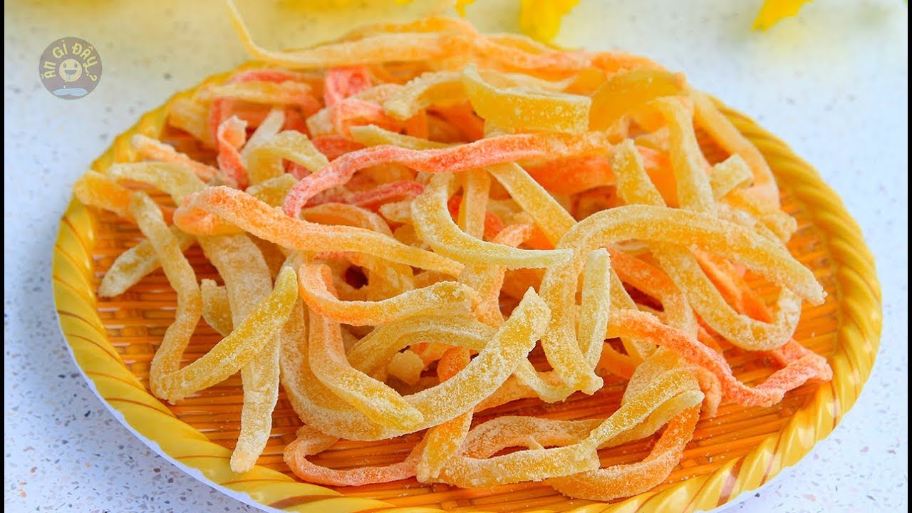 Cách Làm Mứt Đu Đủ Ngon Không Cần Nước Vôi Trong, không cần Phèn chua ...