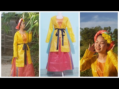 CÁCH LÀM TRANG PHỤC TÁI CHẾ BẰNG NILON (RECYCLED FASHION DIY) | thiết ...