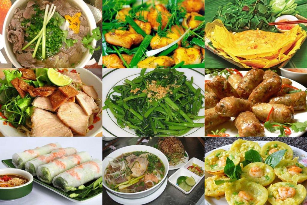 Từ vựng tiếng trung món ăn Việt Nam
