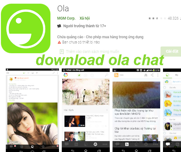 Tải Ola Chat - Ứng dụng chát, kết bạn & mạng xã hội - Chplays.com