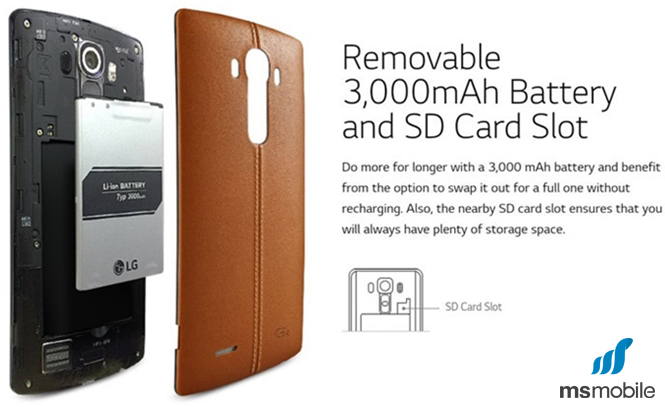 LG G4 F500 có dung lượng Pin mà nhiều đối thủ mơ ước