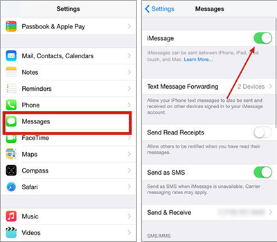 Cách thoát tài khoản iMessage trên iPhone