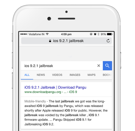 Hướng dẫn cách Jailbreak iOS 9.2.1