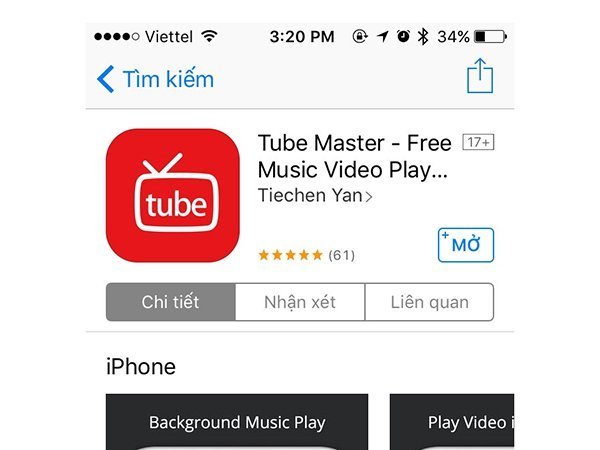 Tải Tube Master về cho thiết bị iOS để nghe nhạc trên Youtube ngay khi khóa màn hình