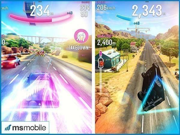 Tính năng chính của game Asphalt Overdrive cho Android, iPhone