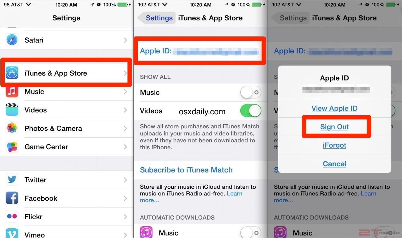 Hướng dẫn cách xóa tài khoản Apple ID cũ trên IPhone 6 Plus đơn giản 4
