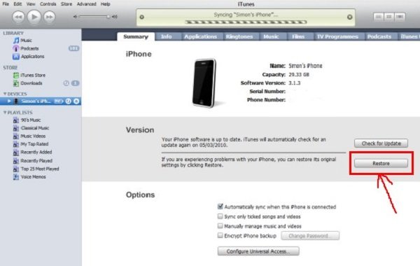 Hướng dẫn khắc phục lỗi 2003 khi Restore iPhone 3