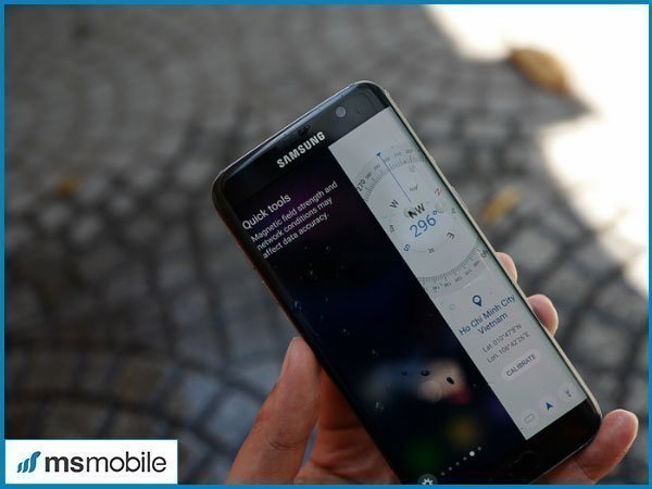 Trên màn hình cạnh của Samsung Galaxy S7, S7 EDGE có cả widget