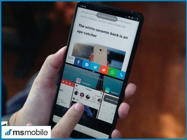 Vệ sinh bộ phận cảm biến vân tay trên điện thoại Xiaomi Mi Mix 2s