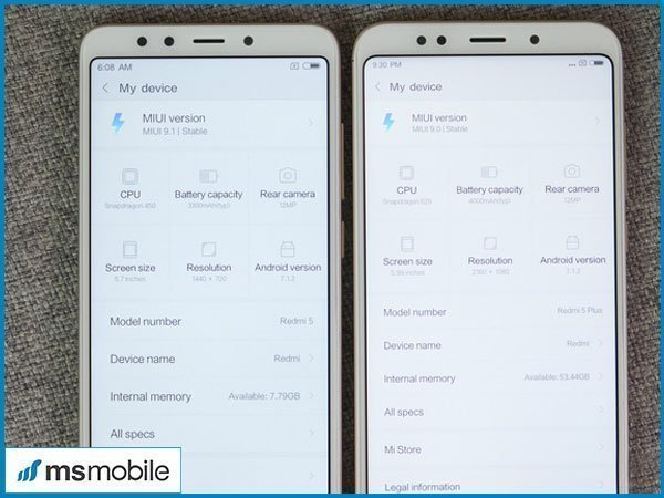 Đánh giá chung Xiaomi Redmi 5, Redmi 5 Plus, 5a, Note 5a
