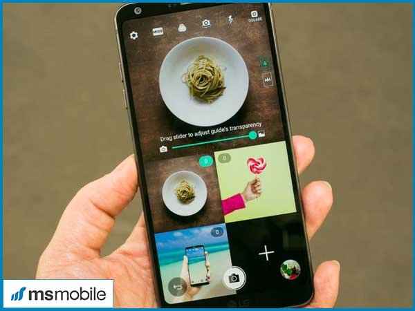 Giao diện chụp ảnh LG G6