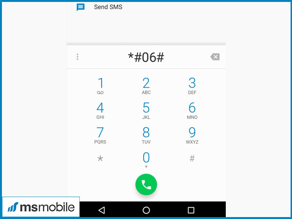 Check iMei LG G6 qua cú pháp #06#