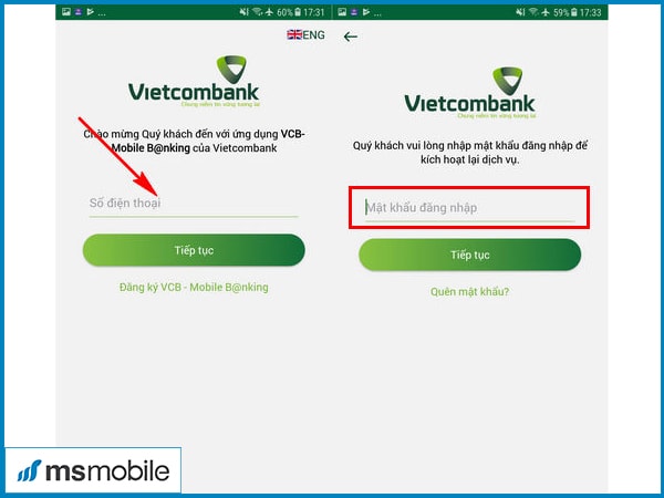 Các bước chuyển tiền Vietcombank trên điện thoại