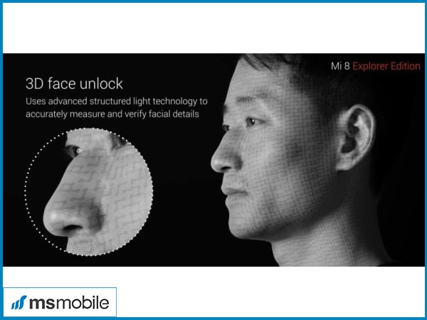 Tính năng quét khuôn mặt 3D của Xiaomi Mi 8 Explorer