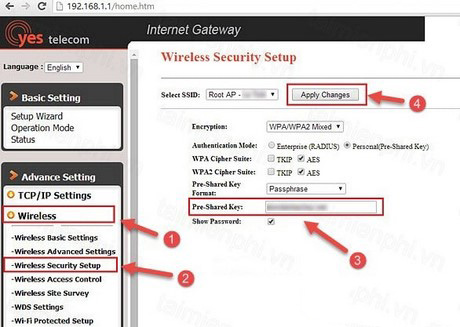 Cách đổi mật khẩu Wifi VNPT Yes Telecom đơn giản và nhanh chóng