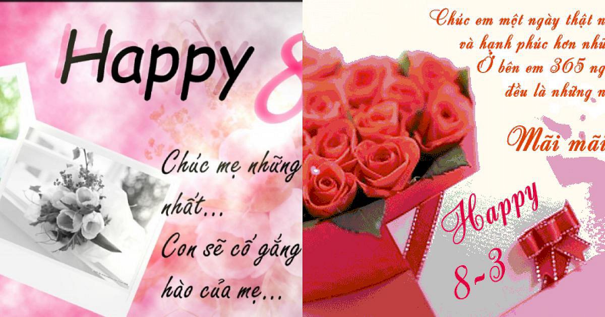 Những lời chúc 8/3 dành cho mẹ, vợ, người yêu và bạn gái ý nghĩa nhất