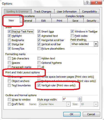 Hiển thị Ruler, thanh thước kẻ căn chỉnh lề trong Word 2016, 2013, 2010, 2007, 2003