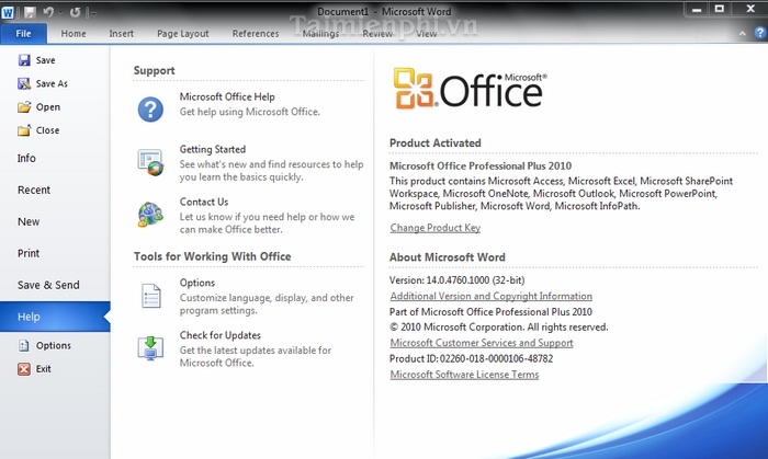 Download Office 2010 - Bộ công cụ văn phòng 2010 của Microsoft