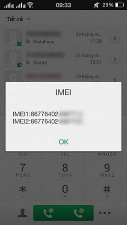 Cách check imei oppo F1S đơn giản nhất