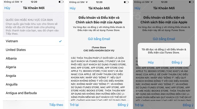 Hướng dẫn cách đăng ký itunes