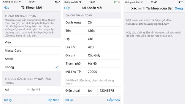 Hướng dẫn cách đăng ký itunes