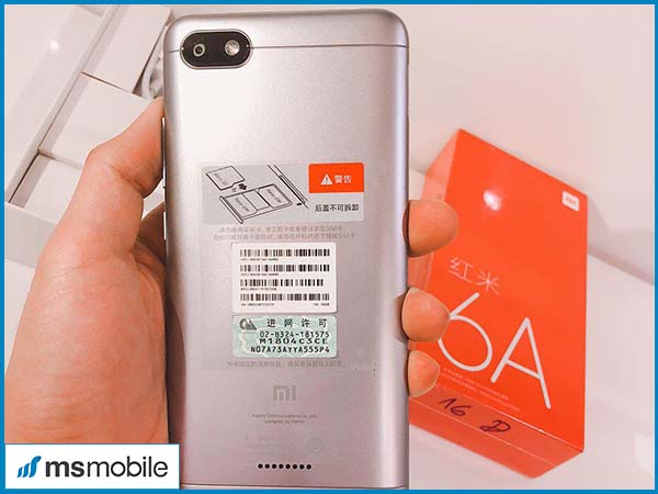 Thiết kế hiện đại trên Xiaomi Redmi 6A