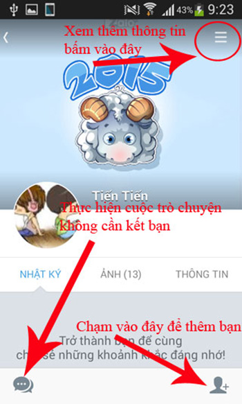Hướng dẫn cách tìm bạn trên Zalo