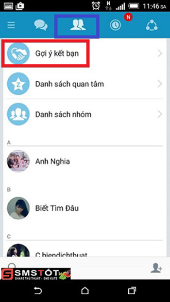Hướng dẫn cách tìm bạn trên Zalo