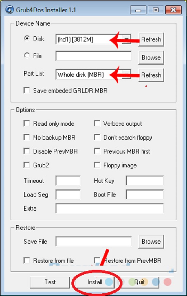 Tổng hợp thông tin về Grub4Dos và cách tạo USB Boot bằng Grub4Dos